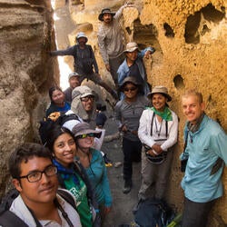 Undergraduate Majors Earth and Planetary Sciences Group in Slot Canyon