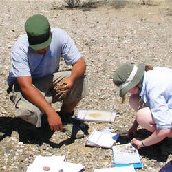 Undergraduate Majors Geology Students in the Desert