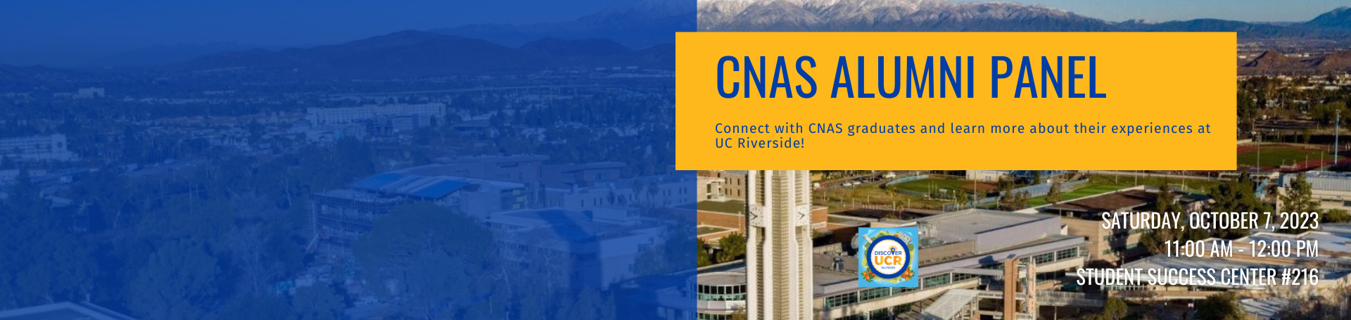 CNAS Alumni Panel at Discover UCR