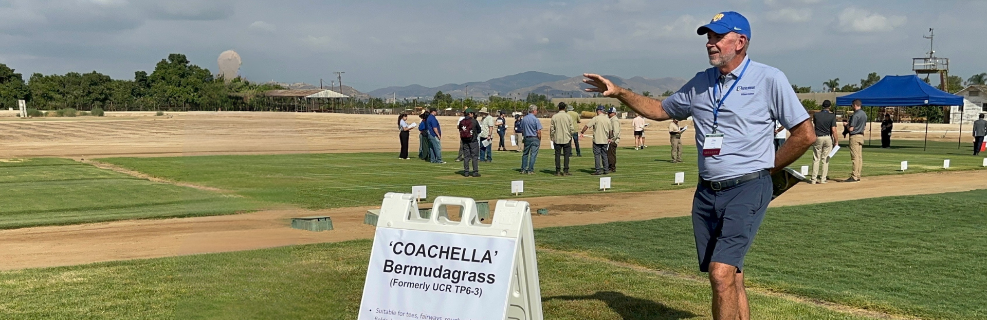 Jim Baird at Turfgrass Field Day 2026