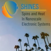 SHINES poster for 2016 workshop Spins and Heat in Nanoscale Electronic Systems (c) UCR