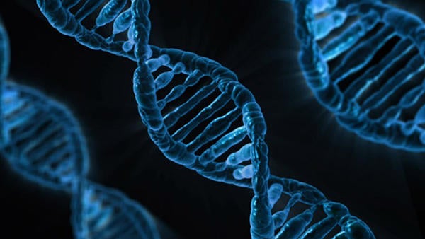 Genomics double helix, source Pixabay