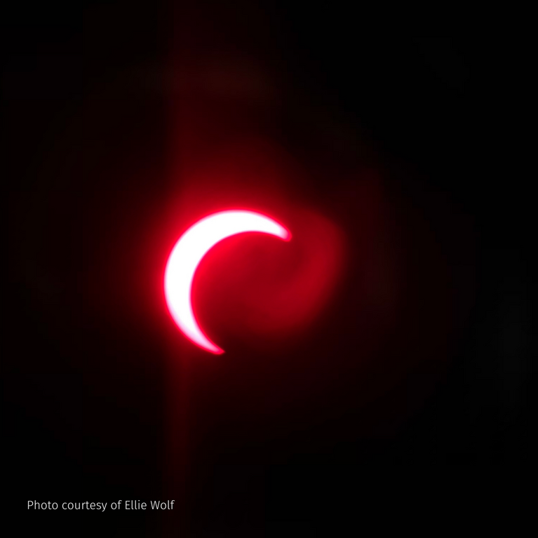 Annular Eclipse Through Telescope October 14, 2023