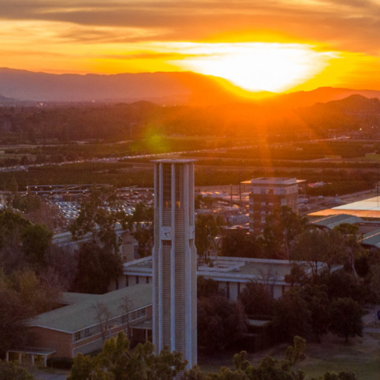 Campus Sunset with Belltower