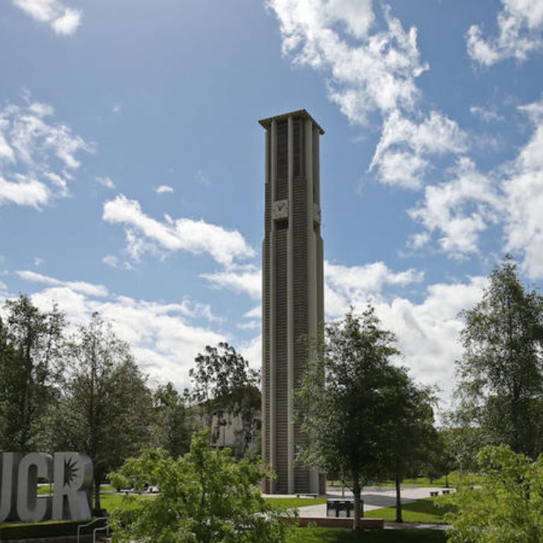 UCR campus with bell tower