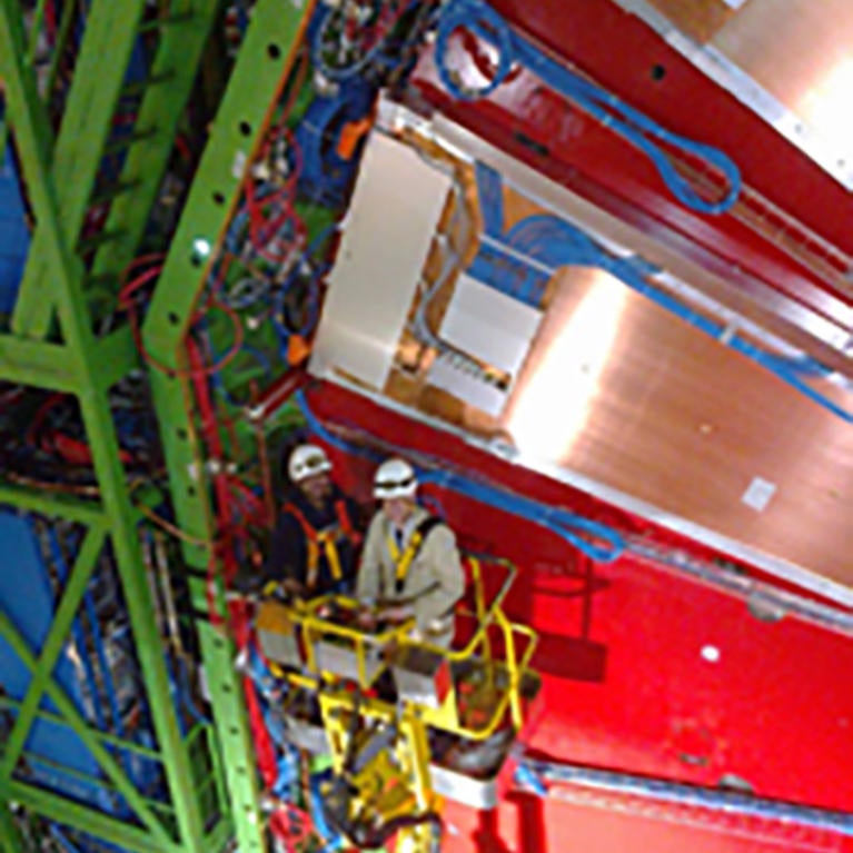 Amithabh Shrinivas next to one of the chambers (c) UCR