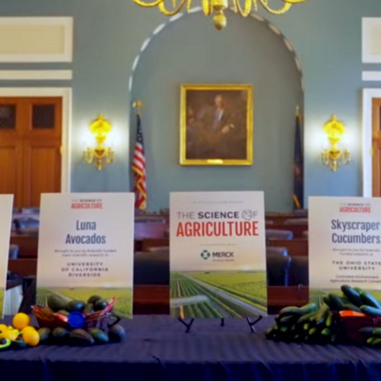 Science of Agriculture table display