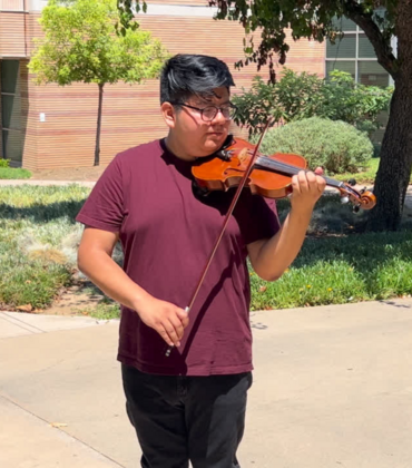 Nicolas Sanchez Playing the Violin