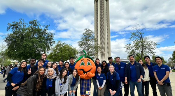 CNAS Science Ambassadors with Norm the Orange
