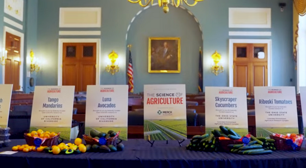 Science of Agriculture table display