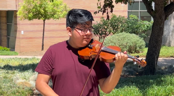 Nicolas Sanchez Playing the Violin