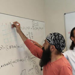 Undergraduate Majors Data Science Students at Whiteboard