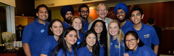 Science Ambassadors with Nobel Laureate Richard Schrock (c) UCR