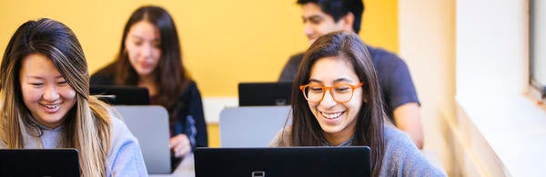 Students in computer lab Watkins (c) UCR
