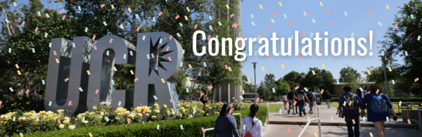 UC Riverside CNAS Admitted Student Congratulations Banner