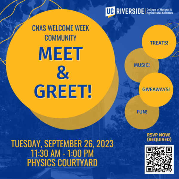 2023 CNAS Welcome Week Community Meet & Greet