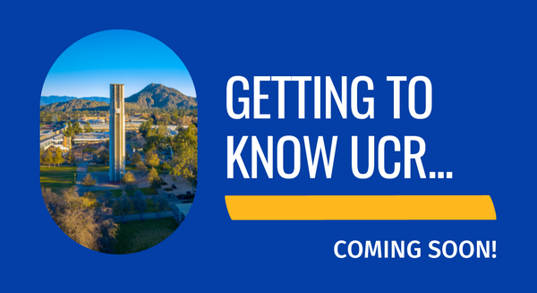 CNAS Prospect Newsletter Getting to Know UCR Promo Video