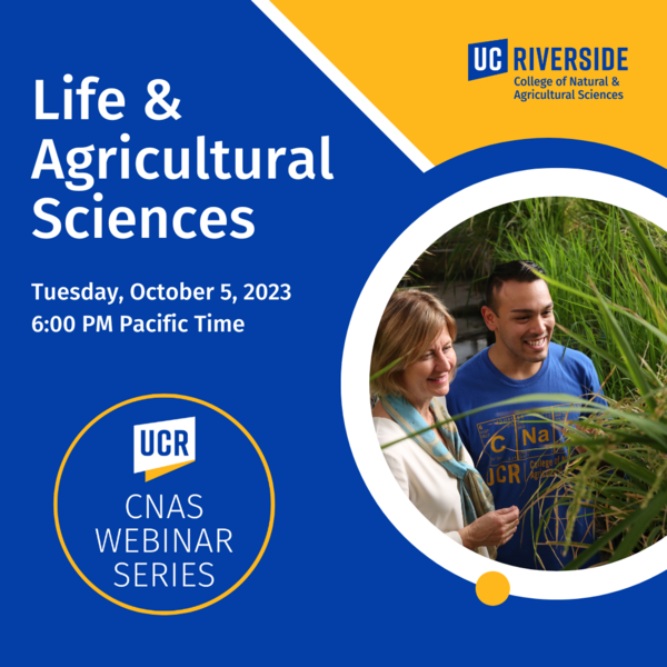 Life & Agricultural Sciences CNAS Webinar Series | College of Natural ...