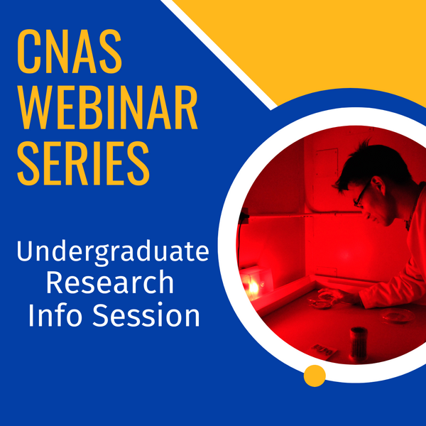 CNAS Webinar Series Undergraduate Research Info SEssion