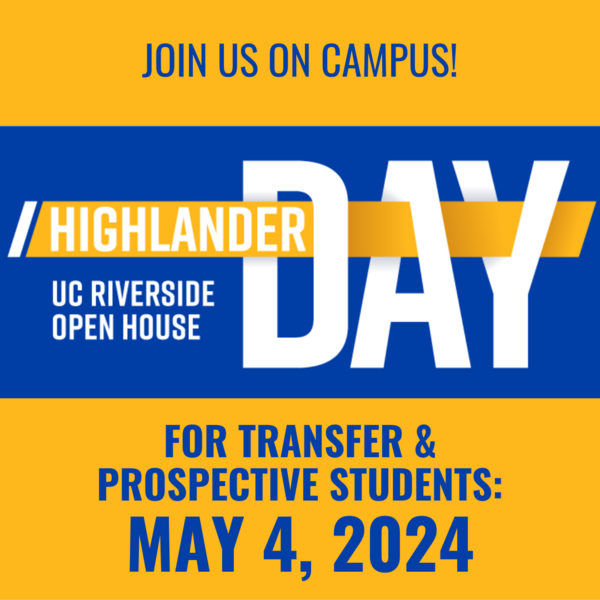 Highlander Day May 4 2024 for Transfer and Prospective Students