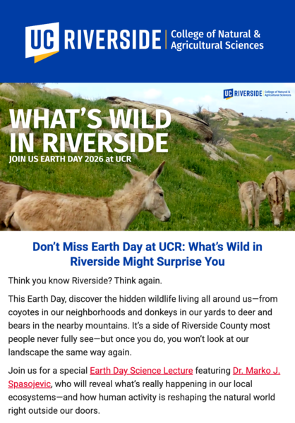 CNAS Newsletter - April 16, 2026