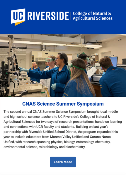 CNAS Newsletter - August 27, 2026