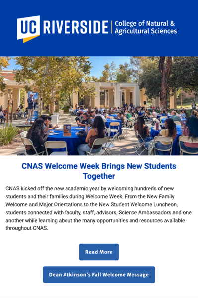 CNAS Newsletter: September 24, 2026