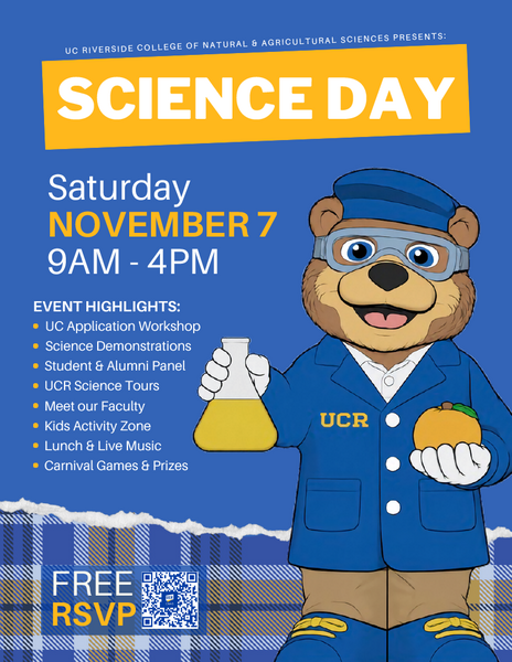 CNAS Homecoming 2026 Science Day Flyer.