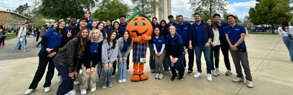CNAS Science Ambassadors with Norm the Orange