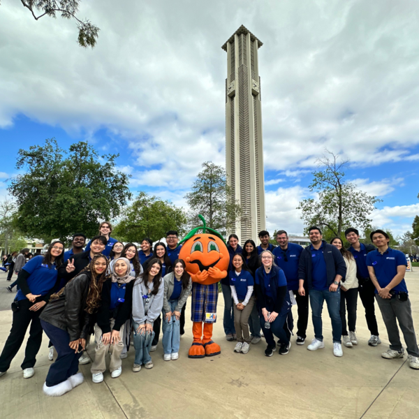 CNAS Science Ambassadors with Norm the Orange