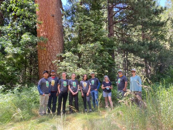 NRS Interns at the James San Jacinto Mountains Reserve in 2022