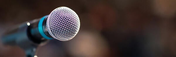 Microphone on Stage