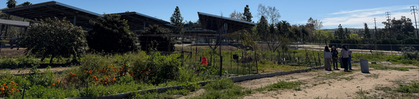 UCR students and staff at the R'Garden