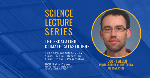 Science Lecture Series 2024 Bob Allen Register Now