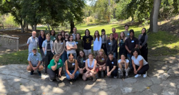 2025 NRS interns and PIs at the UCR Botanic Gardens
