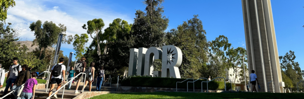 UCR sign and bell tower