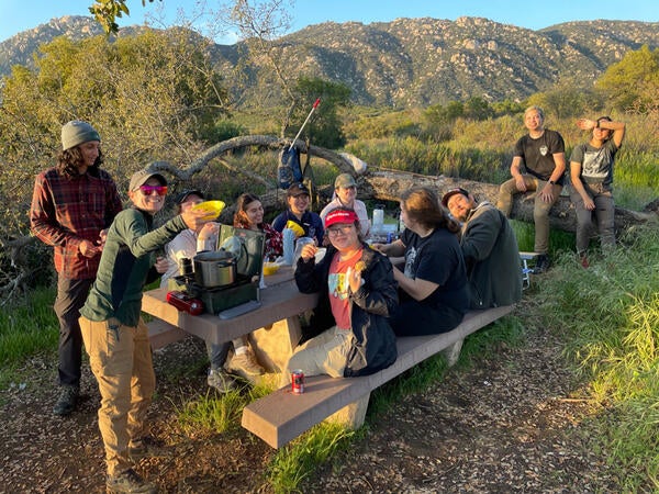 Undergraduate Majors Entomology Group of Students at Picnic