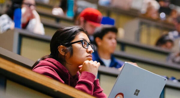 Undergraduate Majors Earth and Planetary Sciences Student in Lecture