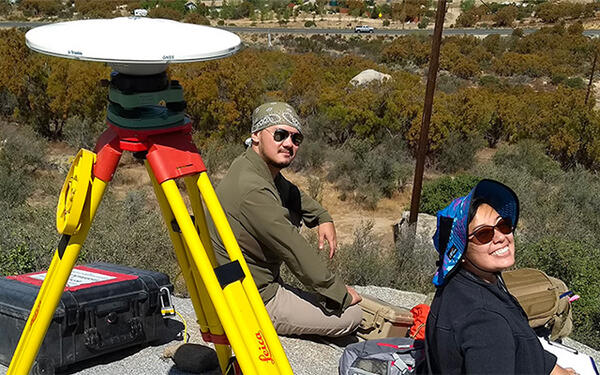 Undergraduate Majors Geophysics GPS Fieldwork