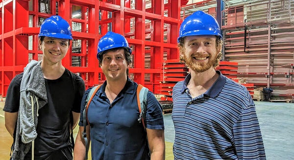 Undergraduate Majors Physics - Underground with hard hats
