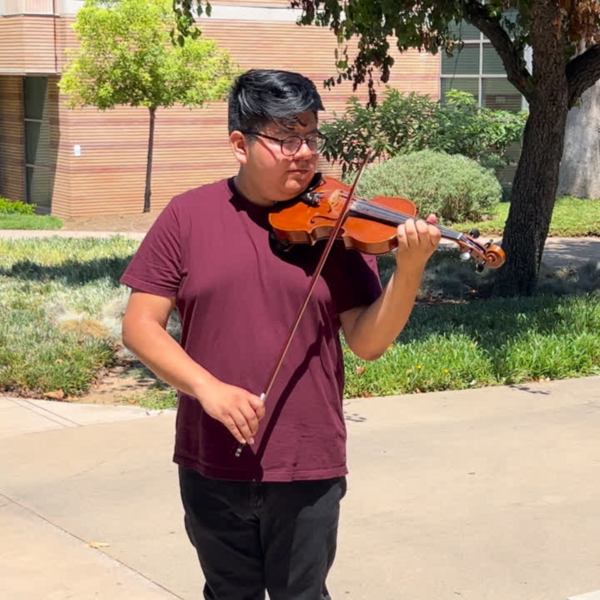 Nicolas Sanchez Playing the Violin