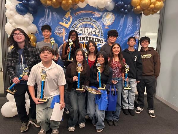 Students from Val Verde USD Science Fair Awards Ceremony