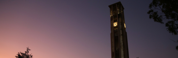 UCR Bell Tower at Sunset