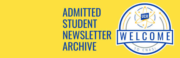 Admitted Student Newsletter Archive 