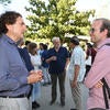 Professors speaking at lecture event.