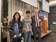 CNAS Dean Peter Atkinson with Val Verde Unified School District Science and Engineering Award Winners