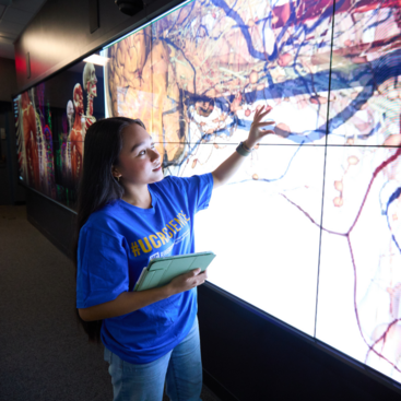 UCR student Jennalyn Resendez in XCITE Commons