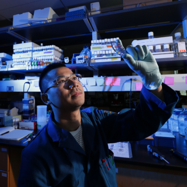 UCR professor in laboratory