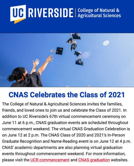CNAS May 2021 newsletter cover