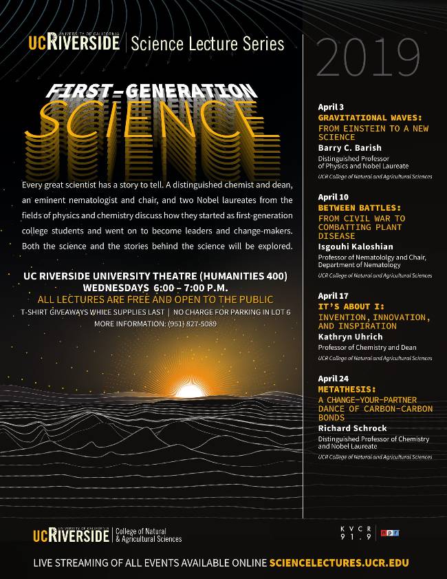 2019 Science Lecture Series full info 2019 Science Lecture Series full info